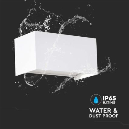 LED vonkajšie nástenné svietidlo LED/24W/230V 3000K IP65 biela