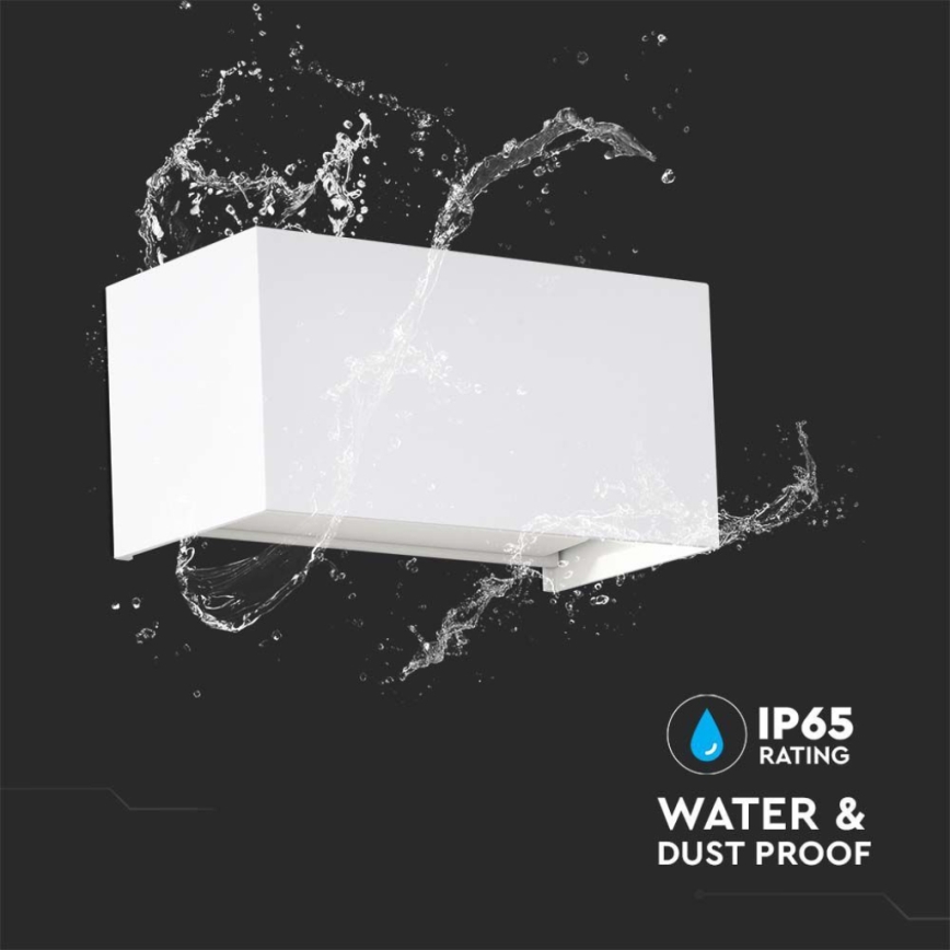 LED vonkajšie nástenné svietidlo LED/24W/230V 3000K IP65 biela
