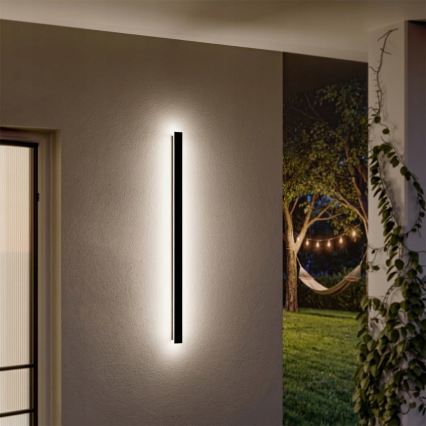LED Vonkajšie nástenné svietidlo LED/30W/230V 100 cm IP65 čierna