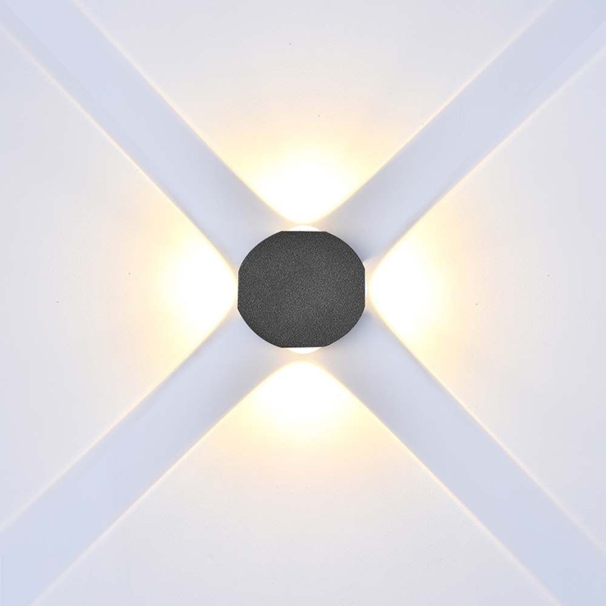 LED Vonkajšie nástenné svietidlo LED/4W/230V 3000K IP54 čierna