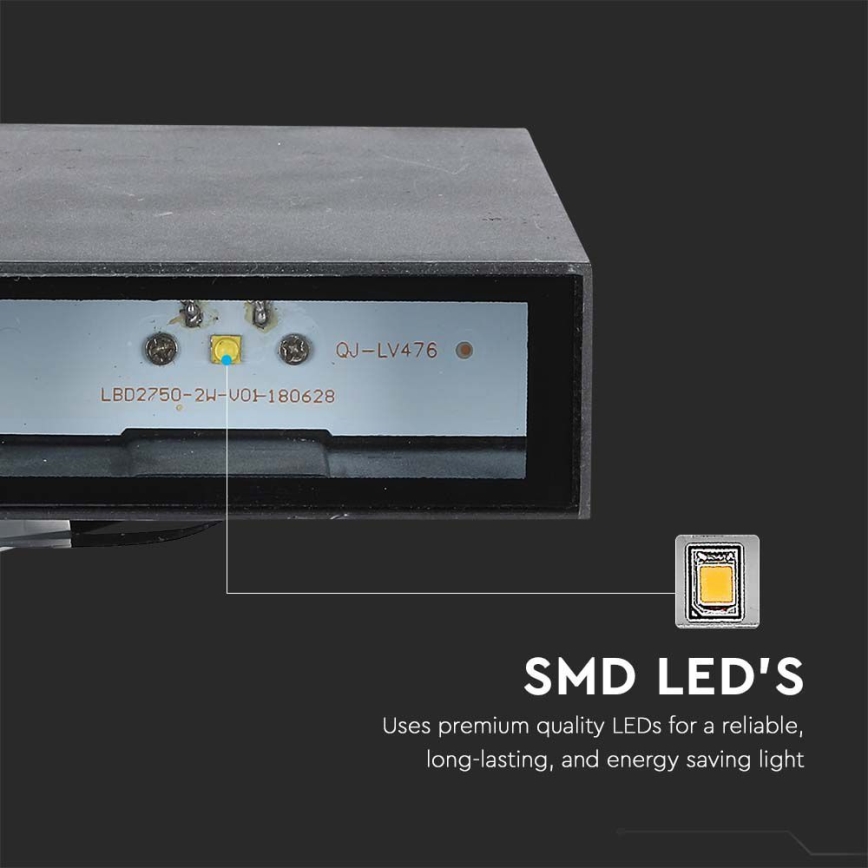 LED Vonkajšie nástenné svietidlo LED/4W/230V 3000K IP65 čierna