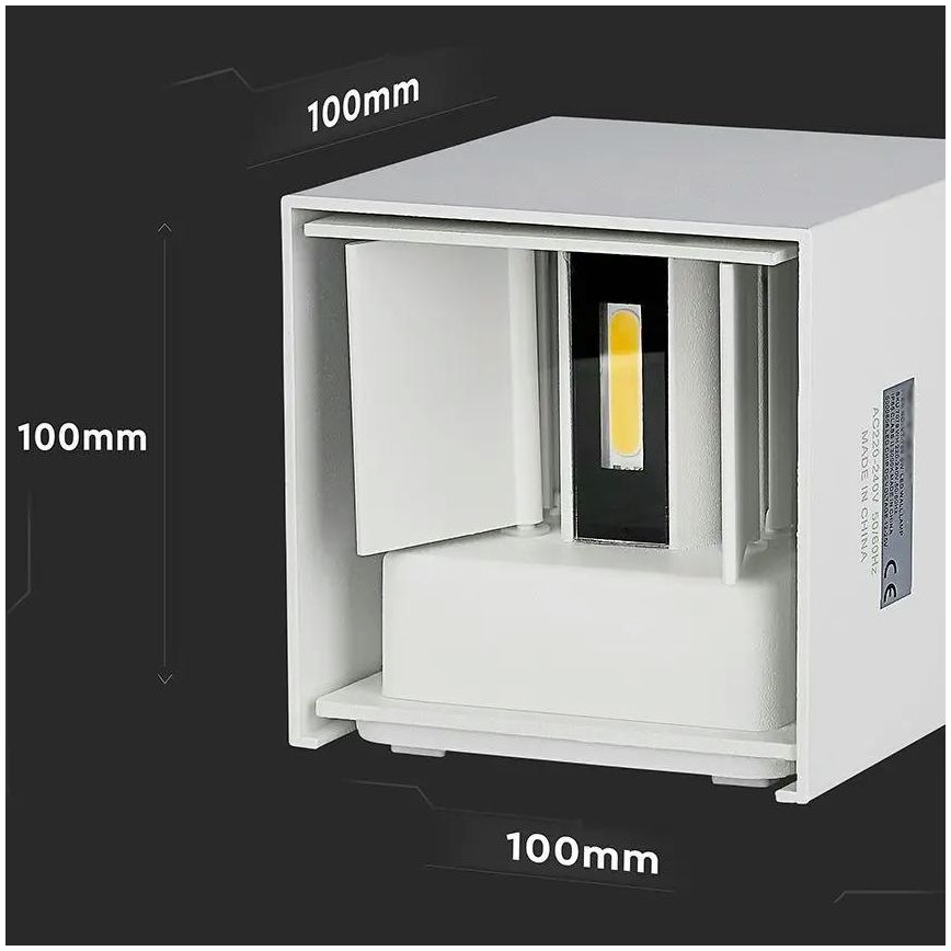 LED Vonkajšie nástenné svietidlo LED/5W/230V 3000K IP65 biela