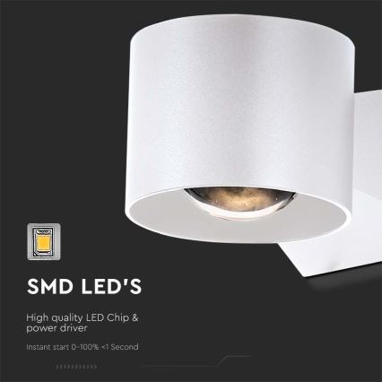 LED Vonkajšie nástenné svietidlo LED/5W/230V 3000K IP65 biela