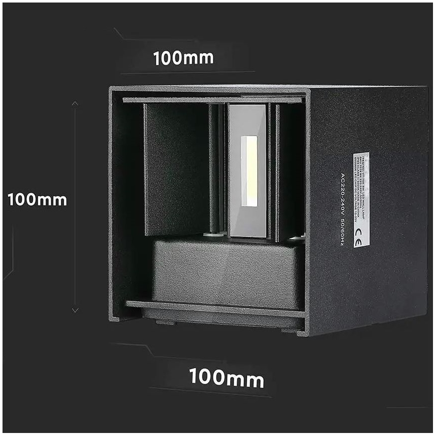 LED Vonkajšie nástenné svietidlo LED/5W/230V 3000K IP65 čierna