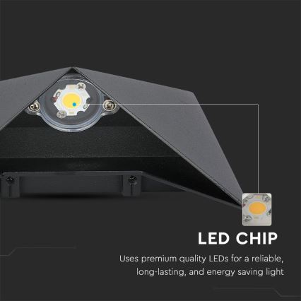LED Vonkajšie nástenné svietidlo LED/5W/230V 3000K IP65 čierna
