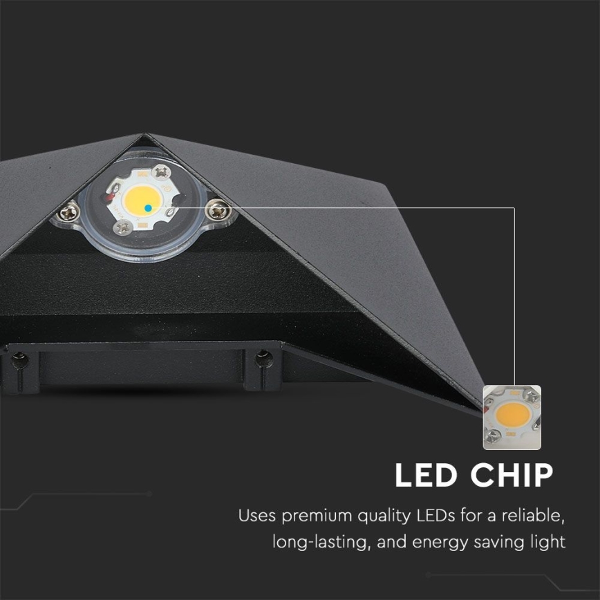 LED Vonkajšie nástenné svietidlo LED/5W/230V 3000K IP65 čierna