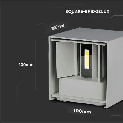 LED Vonkajšie nástenné svietidlo LED/5W/230V 3000K IP65 šedá