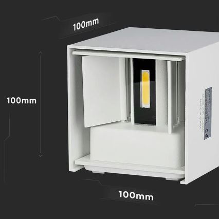 LED Vonkajšie nástenné svietidlo LED/5W/230V 4000K IP65 biela