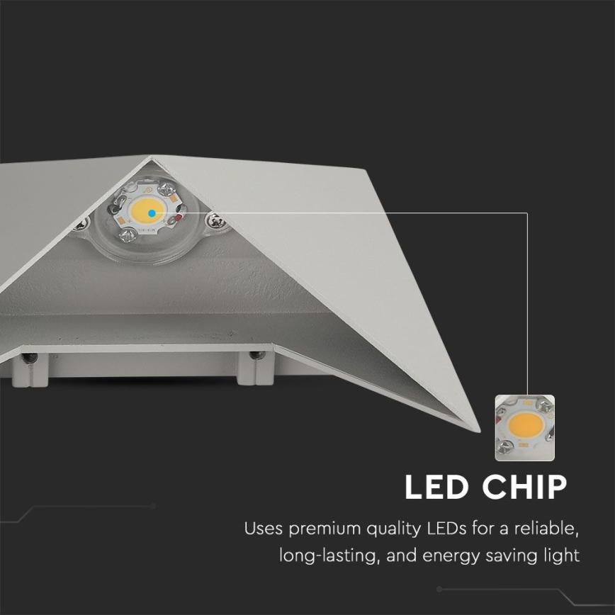 LED Vonkajšie nástenné svietidlo LED/5W/230V 4000K IP65 šedá