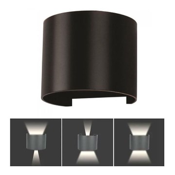 LED Vonkajšie nástenné svietidlo LED/6W/230V 3000K IP65 čierna