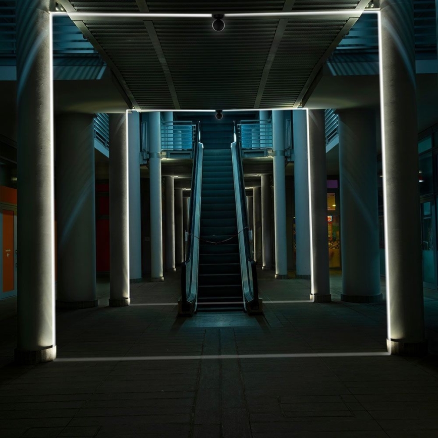 LED Vonkajšie nástenné flexibilné svietidlo LED/7W/230V 3000K IP65 čierna