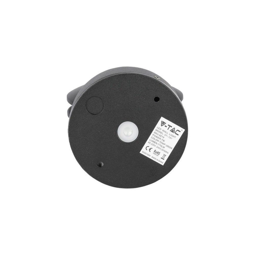 LED Vonkajšie nástenné flexibilné svietidlo LED/7W/230V 3000K IP65 čierna