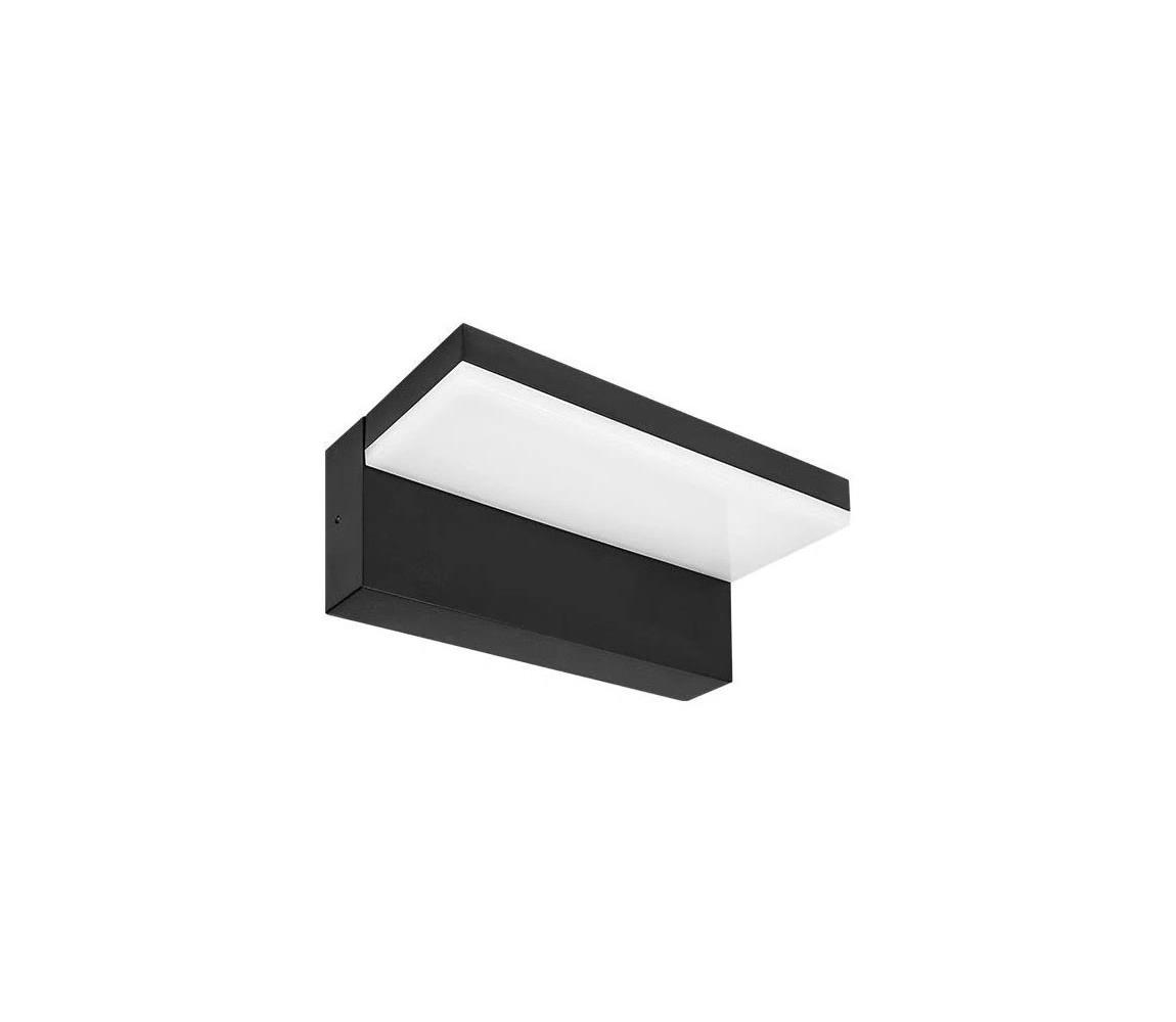 LED vonkajšie nástenné svietidlo LED/9W/230V 4000K IP44 čierne HESTIO LED