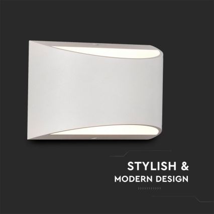 LED vonkajšie nástenné svietidlo LED/9W/230V 4000K IP54 biele