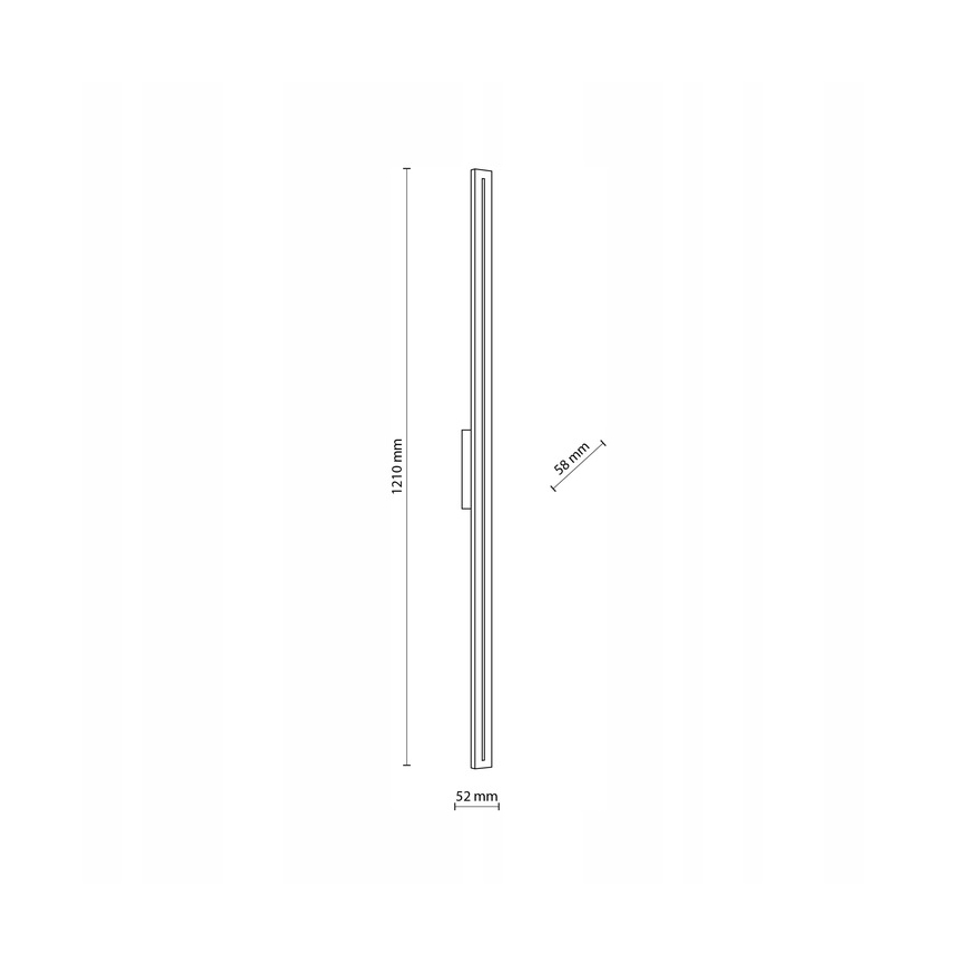 LED Vonkajšie nástenné svietidlo LINEA LED/30W/230V IP65 121 cm antracit