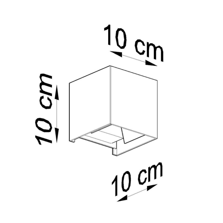LED Vonkajšie nástenné svietidlo LUCA LED/6W/230V IP54