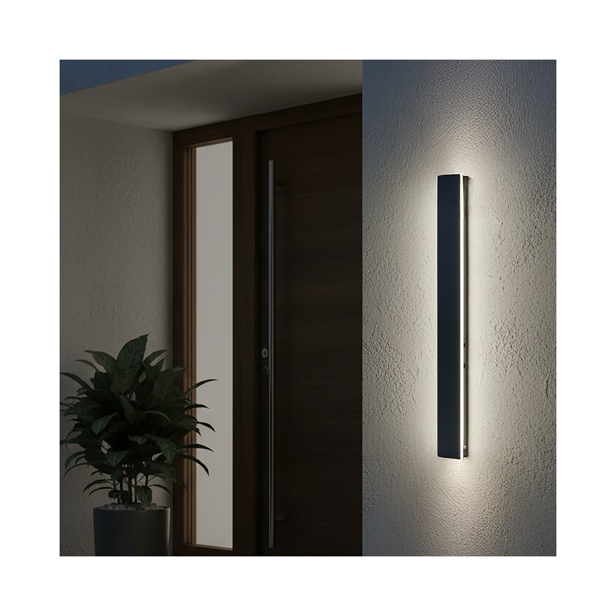 LED vonkajšie nástenné svietidlo MIRANA LED/12W/230V 4000K IP44 60 cm čierna