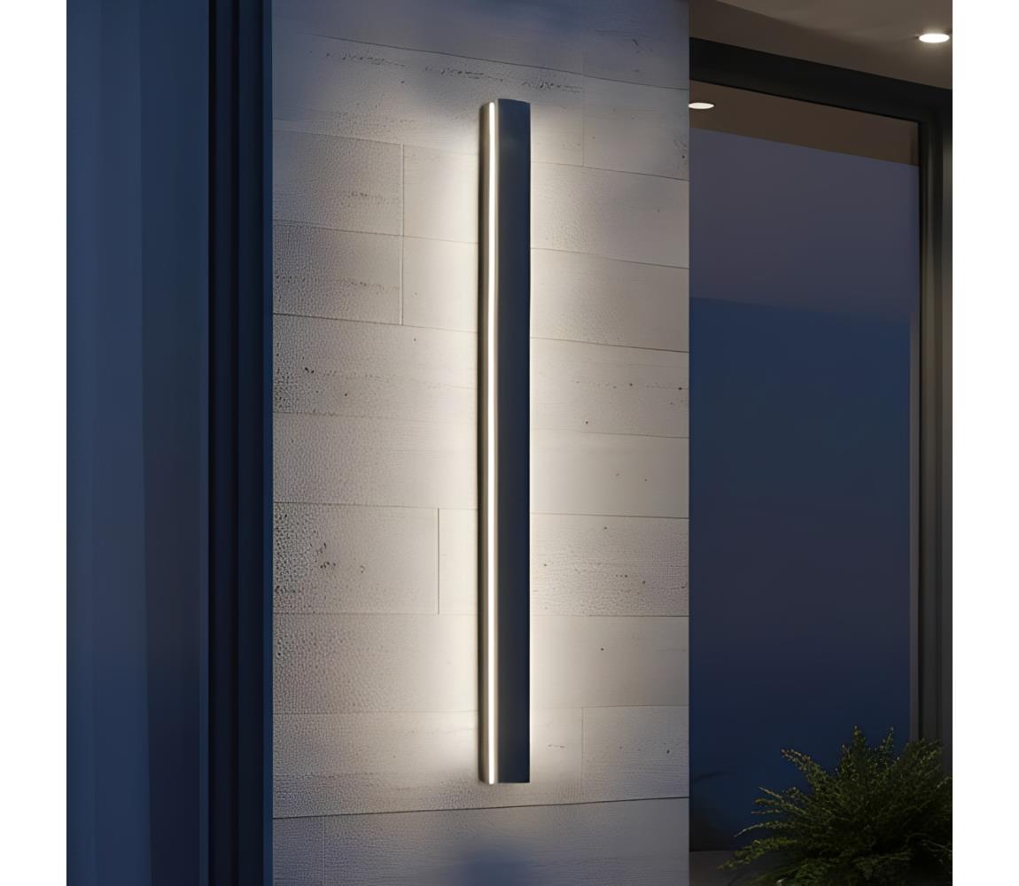 LED vonkajšie nástenné svietidlo MIRANA LED/25W/230V 4000K IP44 120 cm čierne 004722