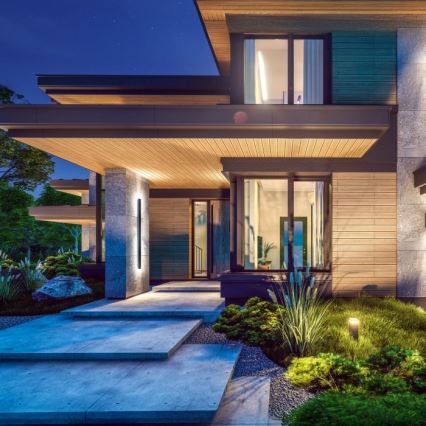 LED vonkajšie nástenné svietidlo MIRANA LED/25W/230V 4000K IP44 120 cm čierne