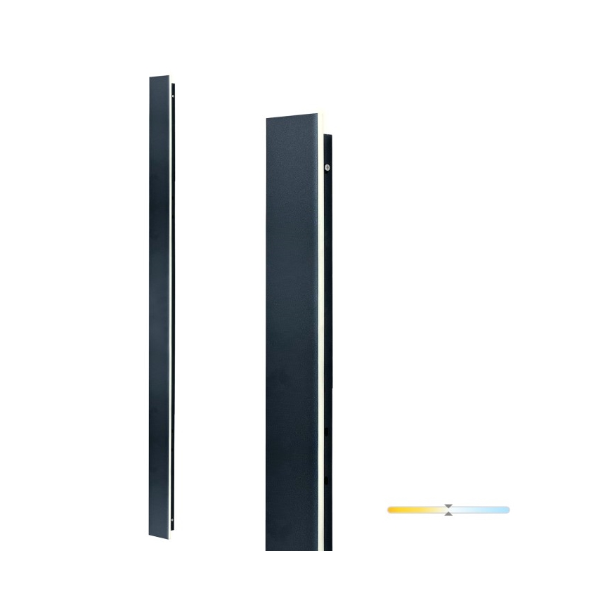 LED vonkajšie nástenné svietidlo MIRANA LED/25W/230V 4000K IP44 120 cm čierne