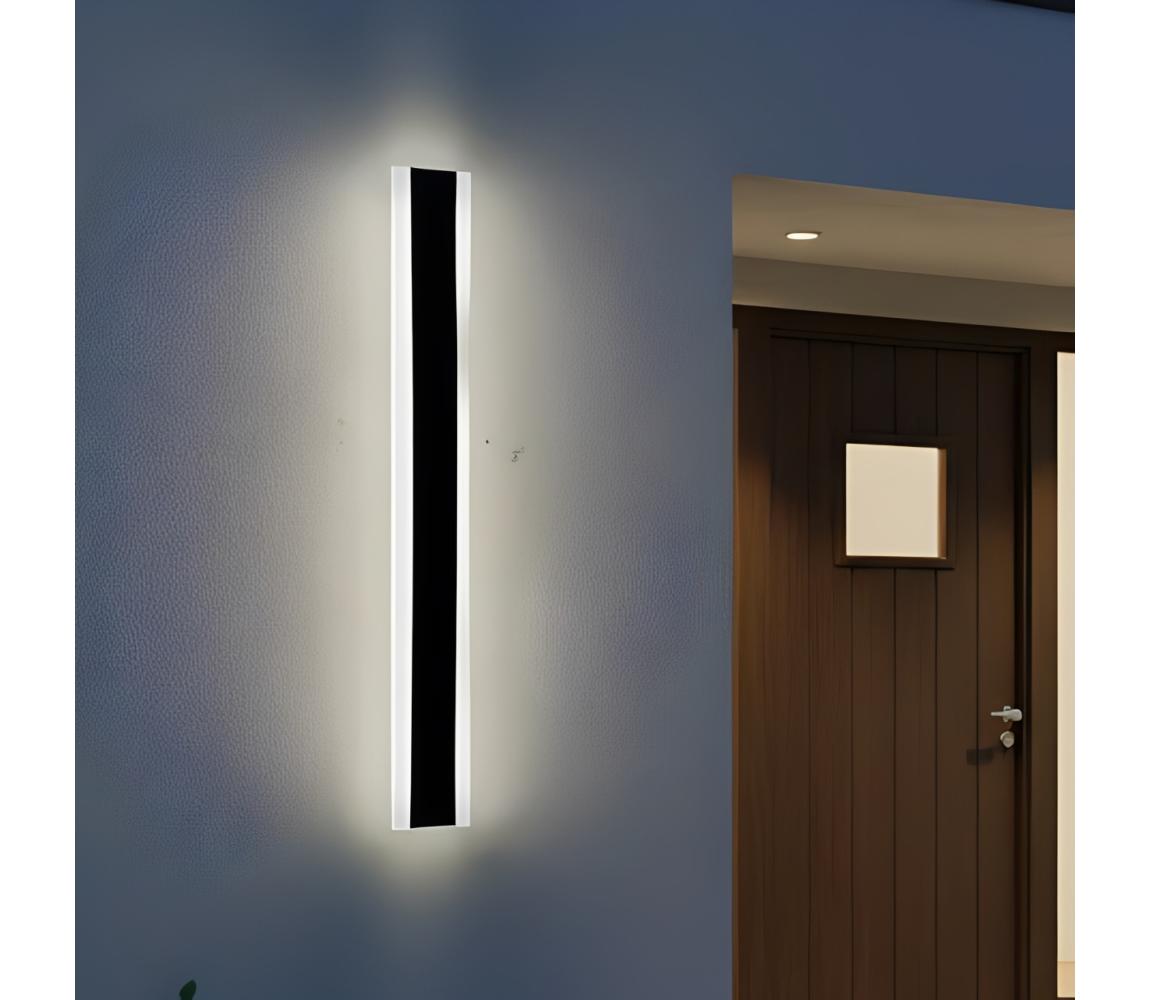 LED vonkajšie nástenné svietidlo MIRANA S LED/12W/230V 4000K IP44 60 cm čierna 004718