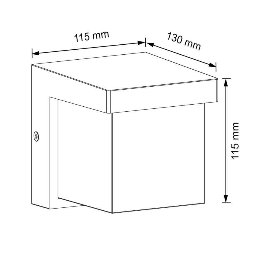 LED Vonkajšie nástenné svietidlo MORGAN LED/10W/230V IP54