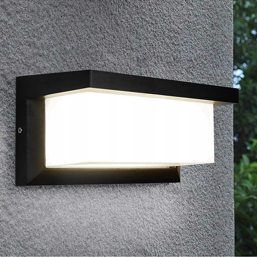 LED Vonkajšie nástenné svietidlo NEELY LED/12W/230V 4000K IP54 čierna