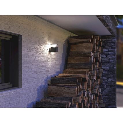 LED Vonkajšie nástenné svietidlo ORNELA LED/6W/230V 3000K IP54 antracit