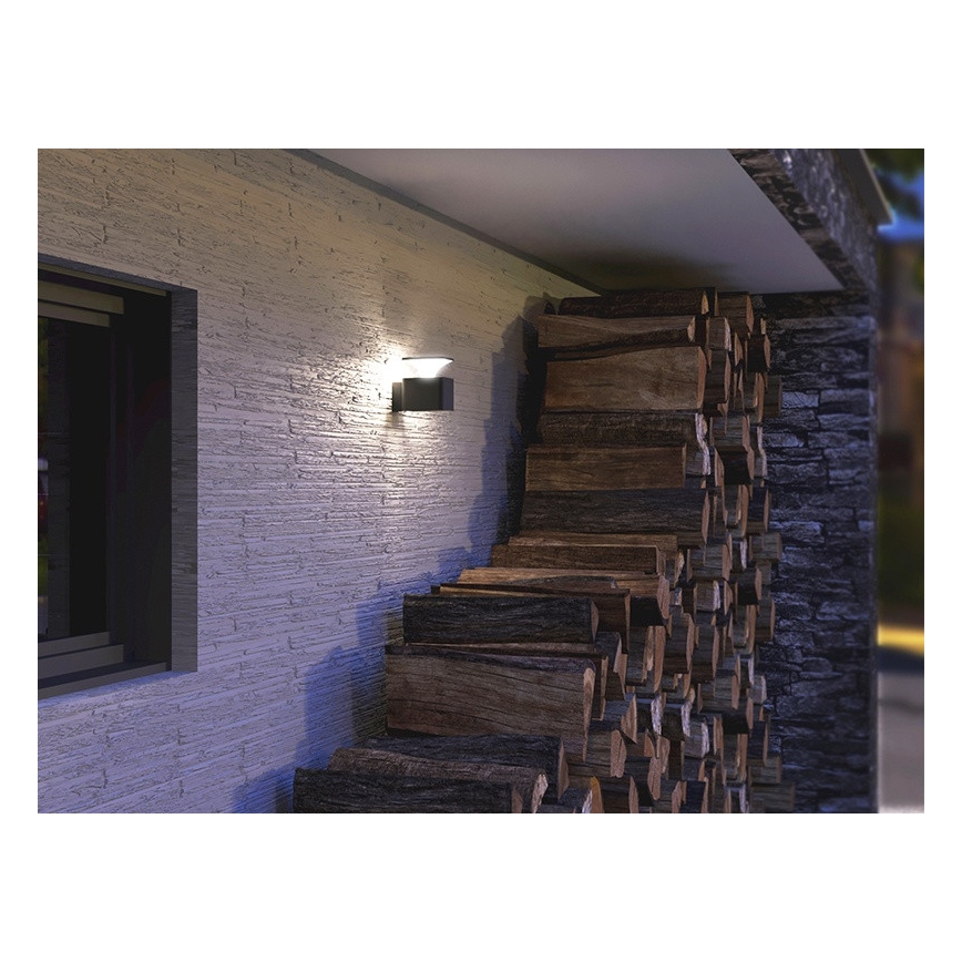 LED Vonkajšie nástenné svietidlo ORNELA LED/6W/230V 3000K IP54 antracit