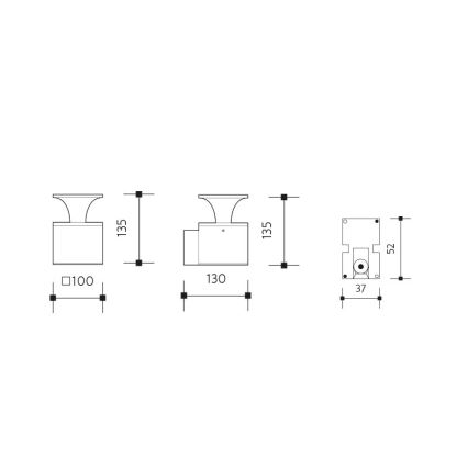 LED Vonkajšie nástenné svietidlo ORNELA LED/6W/230V 3000K IP54 antracit