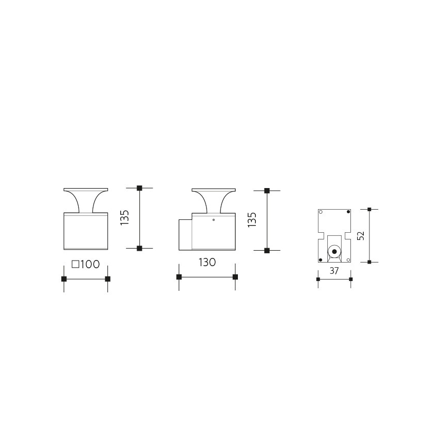LED Vonkajšie nástenné svietidlo ORNELA LED/6W/230V 3000K IP54 antracit