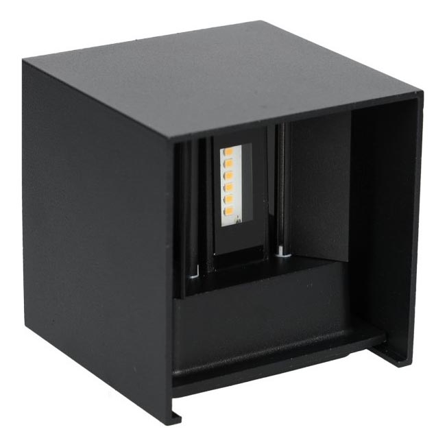LED Vonkajšie nástenné svietidlo QUERK 2xLED/3W/230V 3000K IP54 čierna