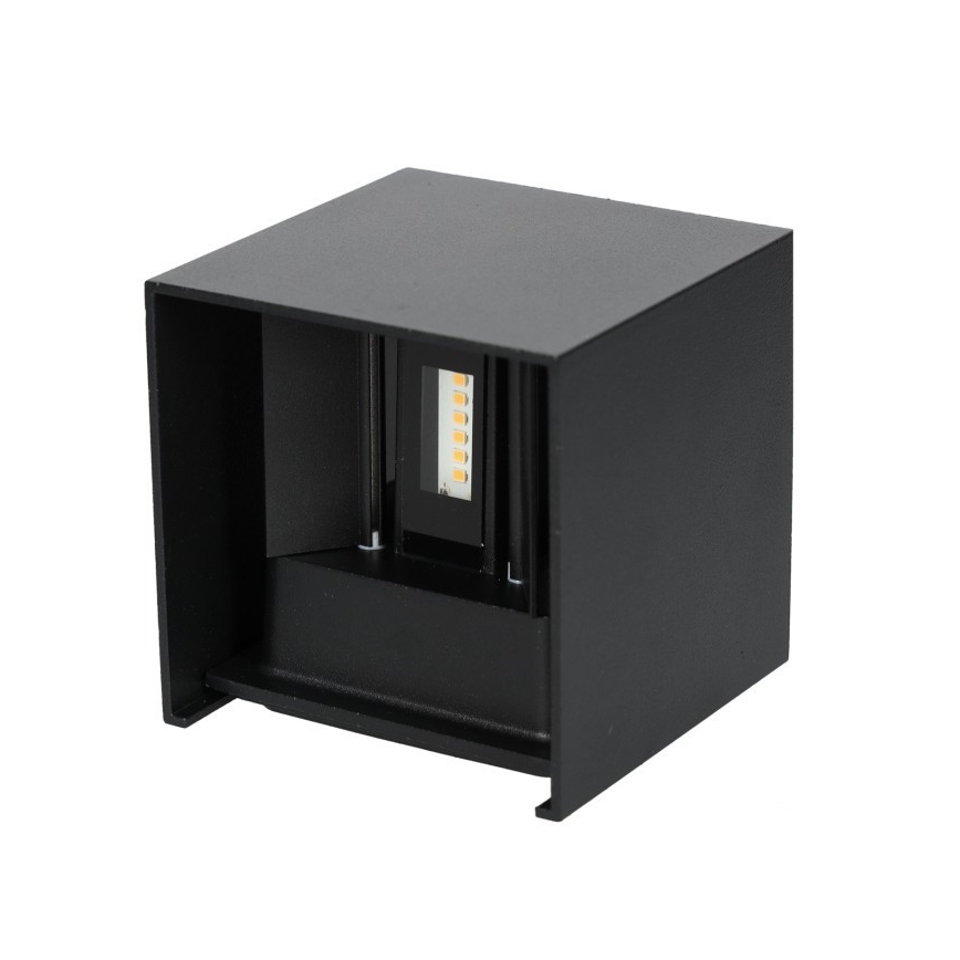 LED Vonkajšie nástenné svietidlo QUERK 2xLED/3W/230V 3000K IP54 čierna