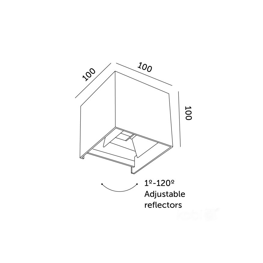 LED Vonkajšie nástenné svietidlo QUERK 2xLED/3W/230V 3000K IP54 čierna