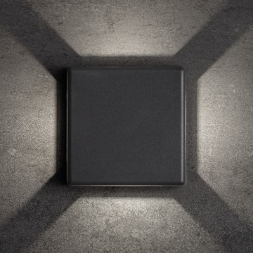 LED Vonkajšie nástenné svietidlo REFAZI LED/6W/230V IP54 antracit