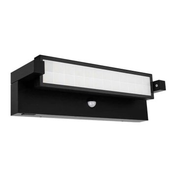 LED vonkajšie nástenné svietidlo s pohybovým a súmrakovým senzorom, LED/36W/230V, 3000/4000/6500K, IP54, čierna
