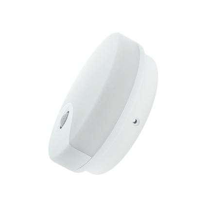 LED vonkajšie nástenné svietidlo s pohybovým senzorom, 18 W, 230 V, IP44, biele