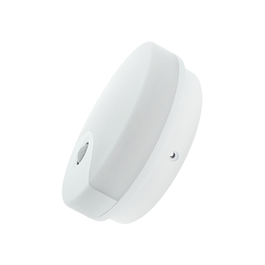 LED vonkajšie nástenné svietidlo s pohybovým senzorom, 18 W, 230 V, IP44, biele