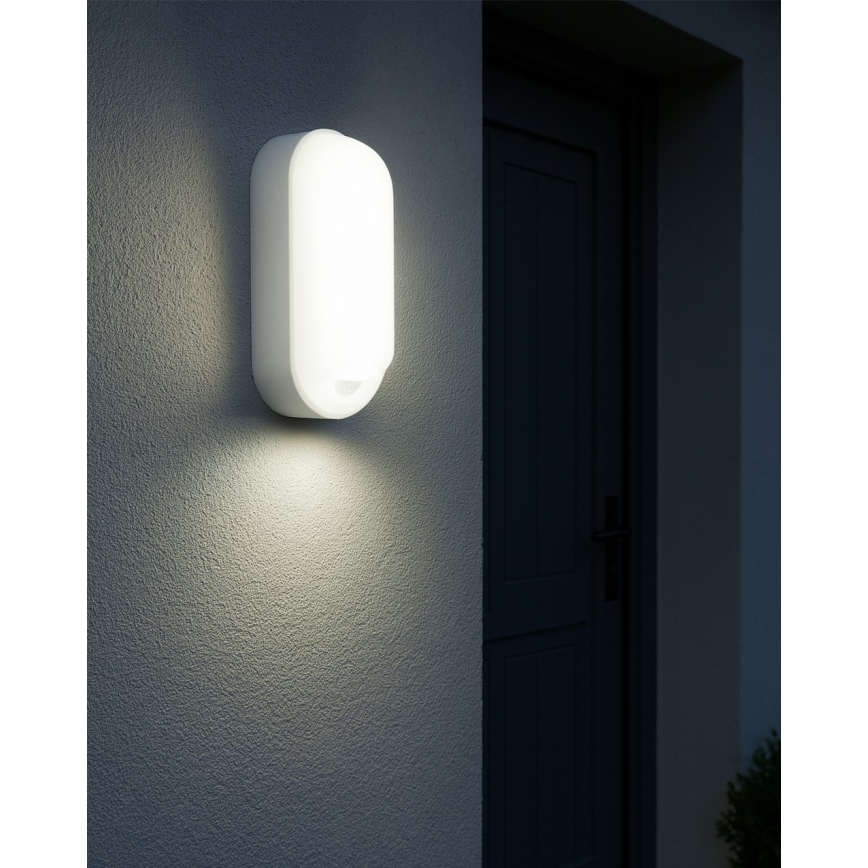 LED Stmievateľné vonkajšie nástenné svietidlo s pohybovým senzorom LED/12/15/18W/230V 3000K/4000K/6500K IP65 čierna/biela