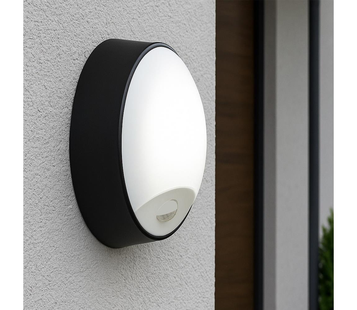 LED vonkajšie nástenné svietidlo s pohybovým senzorom LED/15/18/20W/230V IP65 008 0001303