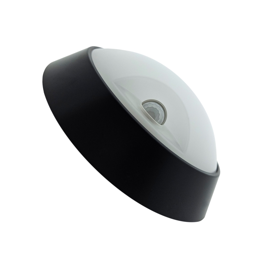 Stmievateľné vonkajšie nástenné LED svietidlo so snímačom pohybu, 15/18/20 W, 230 V, 3000 K/4000 K/6500 K, IP65, čierne/biele