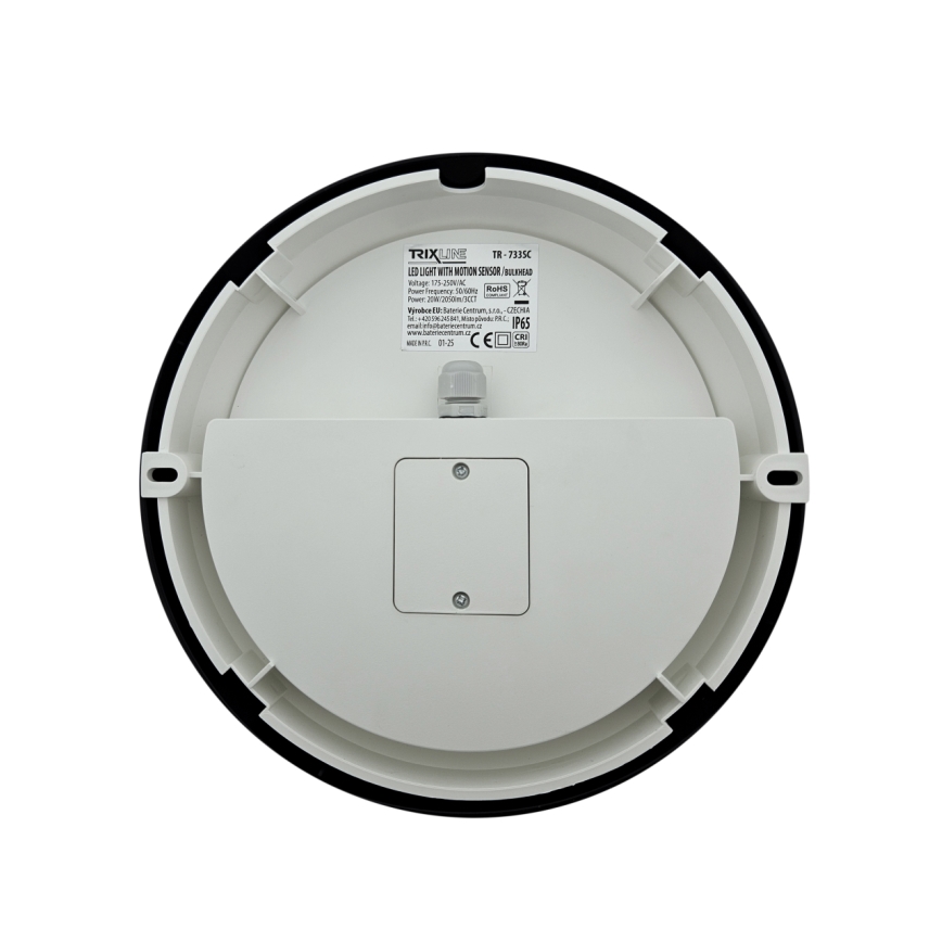 Stmievateľné vonkajšie nástenné LED svietidlo so snímačom pohybu, 15/18/20 W, 230 V, 3000 K/4000 K/6500 K, IP65, čierne/biele