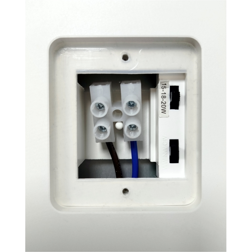 Stmievateľné vonkajšie nástenné LED svietidlo so snímačom pohybu, 15/18/20 W, 230 V, 3000 K/4000 K/6500 K, IP65, čierne/biele