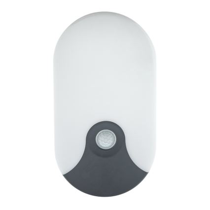 LED vonkajšie nástenné svietidlo s pohybovým senzorom LED/18 W/230 V IP44 antracit