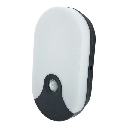LED vonkajšie nástenné svietidlo s pohybovým senzorom LED/18 W/230 V IP44 antracit