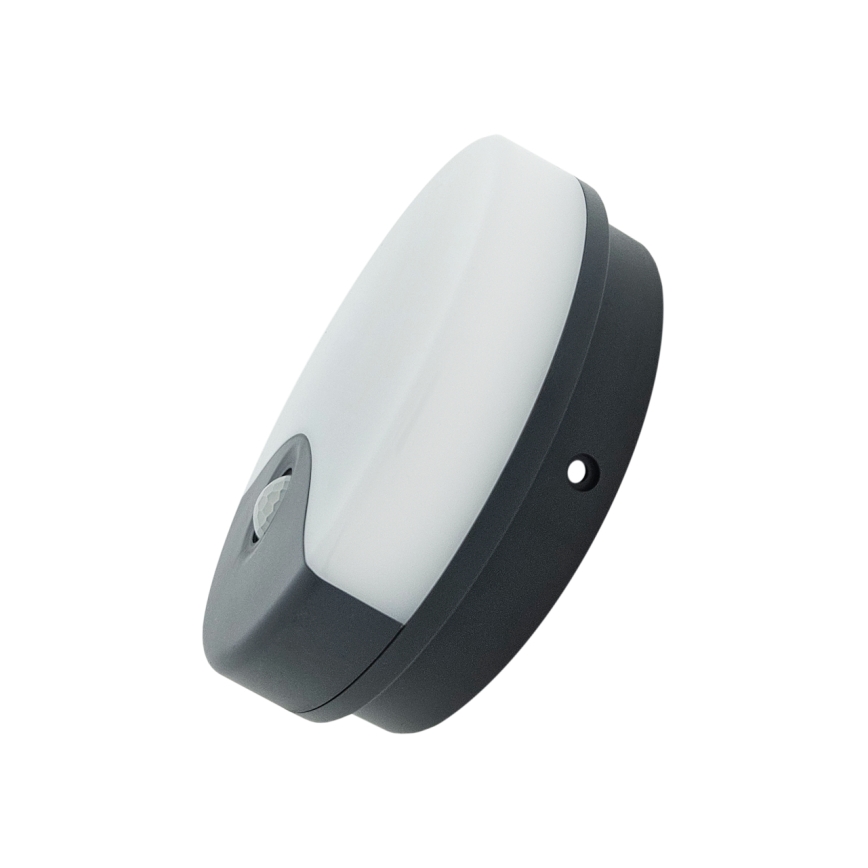LED vonkajšie nástenné svietidlo s pohybovým senzorom LED/18W/230V IP44 antracit