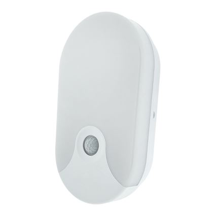 LED vonkajšie nástenné svietidlo s pohybovým senzorom LED/18W/230V IP44 biele