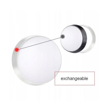 LED Vonkajšie nástenné svietidlo so senzorom LED/15W/230V 4000K IP65