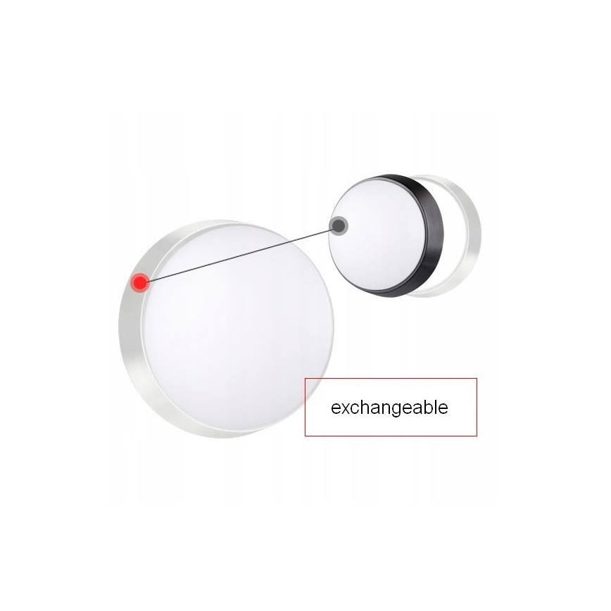 LED Vonkajšie nástenné svietidlo so senzorom LED/15W/230V 4000K IP65