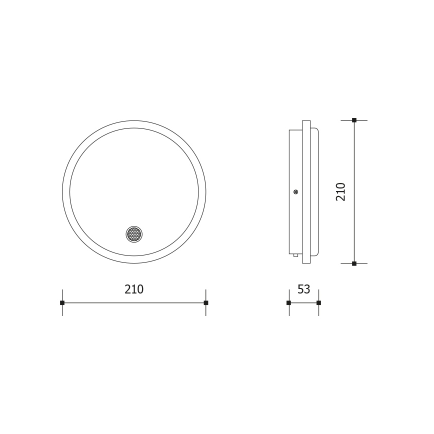 LED Vonkajšie nástenné svietidlo s pohybovým a súmrakovým senzorom LED/15W/230V IP65 biela